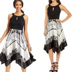 SIGNATURE by Sangria Melrose Handkerchief Dress